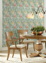 Wallpaper Canterbury Bells Wallpaper // Sage