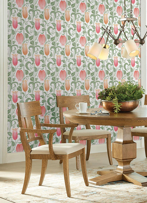 Wallpaper Canterbury Bells Wallpaper // White & Brights
