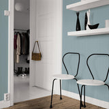 Wallpaper Cascade Stria Wallpaper // Blue