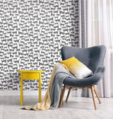 Wallpaper Cat Tails Peel & Stick Wallpaper // Black