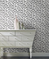 Wallpaper Cat Tails Peel & Stick Wallpaper // Black