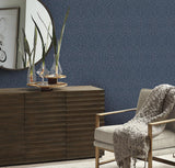 Wallpaper Cathedral Damask Wallpaper // Blue