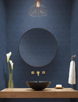 Wallpaper Cathedral Damask Wallpaper // Blue