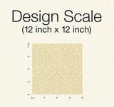 Wallpaper Cathedral Damask Wallpaper // Gold