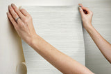 Wallpaper Cattail Weave Peel & Stick Wallpaper // White