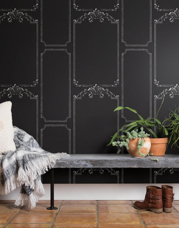 Wallpaper Chalkboard Wallpaper // Black & White 