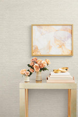 Wallpaper Challis Woven Wallpaper // Beige