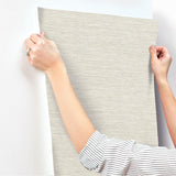 Wallpaper Challis Woven Wallpaper // Beige