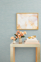 Wallpaper Challis Woven Wallpaper // Blue & Green