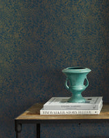 Wallpaper Champagne Dots Wallpaper // Gold & Navy