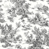 Wallpaper Champagne Toile Wallpaper // Black & White