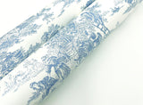 Wallpaper Champagne Toile Wallpaper // Blue & White