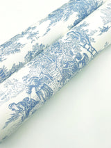 Wallpaper Champagne Toile Wallpaper // Blue & White