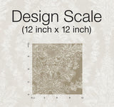 Wallpaper Charleston Damask Wallpaper // Bronze