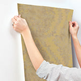Wallpaper Charleston Damask Wallpaper // Yellow