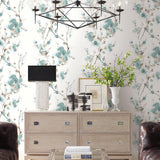 Wallpaper Charm Peel & Stick Wallpaper // Teal