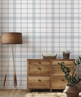 Wallpaper Charter Plaid Wallpaper // Blue