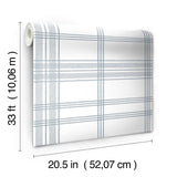 Wallpaper Charter Plaid Wallpaper // Blue