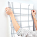 Wallpaper Charter Plaid Wallpaper // Blue