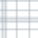 Wallpaper Charter Plaid Wallpaper // Blue