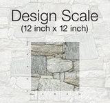 Wallpaper Chateau Stone Peel & Stick Wallpaper // Grey & Beige