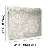 Wallpaper Chinoiserie Wallpaper // Beige