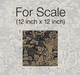 Wallpaper Chinoiserie Wallpaper // Black & Gold