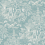 Wallpaper Chinoiserie Wallpaper // Blue & Green