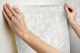 Wallpaper Chinoiserie Wallpaper // Grey