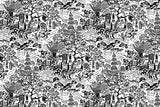 Wallpaper Chinoiserie Wallpaper // Grey