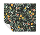 Wallpaper Citrus Grove Peel & Stick Wallpaper // Black