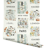 Wallpaper City Maps Wallpaper // Mint Metallic