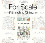 Wallpaper City Maps Wallpaper // Mint Metallic