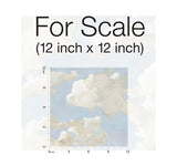 Wallpaper Clouds on Canvas Peel & Stick Wallpaper // Blue