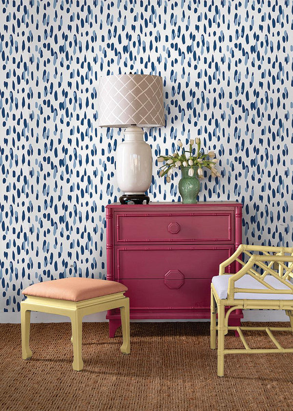 Wallpaper Club House Peel & Stick Wallpaper // Navy Blue