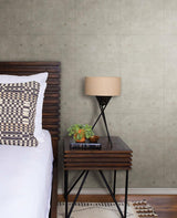 Wallpaper Concrete Wallpaper // Dark Grey & Copper Metallic