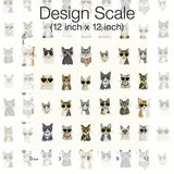 Wallpaper Cool Cats Peel & Stick Wallpaper // Grey & Gold