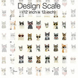 Wallpaper Cool Cats Peel & Stick Wallpaper // Multi White