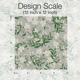 Wallpaper Cornflower Wallpaper // Grey & Green