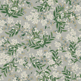 Wallpaper Cornflower Wallpaper // Grey & Green