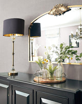 Wallpaper Cottage Basket Wallpaper // Grey