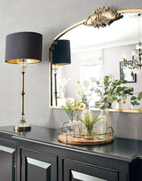 Wallpaper Cottage Basket Wallpaper // Silver Metallic