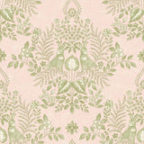 Wallpaper Cottontail Toile Premium Peel + Stick Wallpaper // Pink & Chartreuse