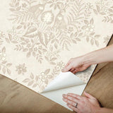 Wallpaper Cottontail Toile Premium Peel + Stick Wallpaper // Wicker