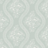 Wallpaper Coverlet Wallpaper // White & Blue