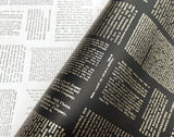 Wallpaper Crafted Editorial Wallpaper // Black & Gold Metallic