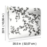 Wallpaper Creeping Fig Vine Wallpaper // Black & White