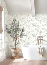 Wallpaper Creeping Fig Vine Wallpaper // Sage
