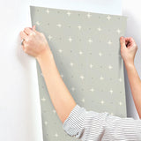 Wallpaper Cross Stitch Wallpaper // Grey