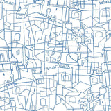 Wallpaper Cubist Cityscape Peel & Stick Wallpaper // Blue